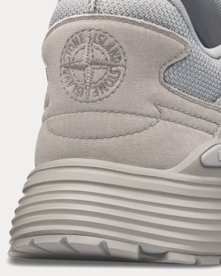 Dior x Stone Island B30 Limited & Numbered Edition Gray Technical Mesh and Gray Dyed Cotton Low Top Sneakers - 4