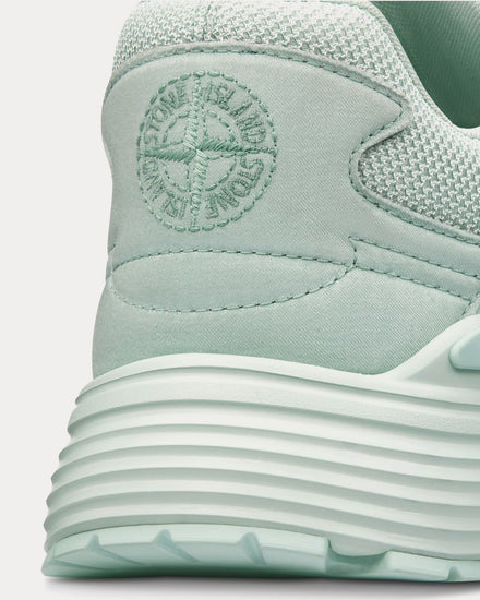Dior x Stone Island B30 Limited & Numbered Edition Light Green Technical Mesh and Light Green Dyed Cotton Low Top Sneakers - 4