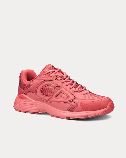 Dior x Stone Island B30 Limited & Numbered Edition Red Technical Mesh and Red Dyed Cotton Low Top Sneakers - 3