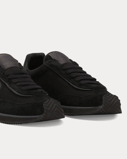 Dolce & Gabbana DG Cushion Mixed Material Black Low Top Sneakers - 4