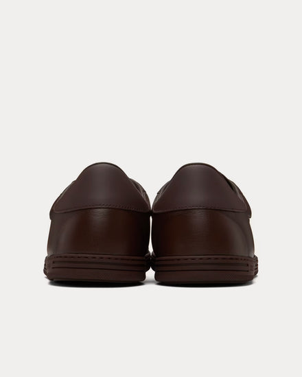 Dolce & Gabbana Saint Tropez Calfskin Ebony Low Top Sneakers - 3