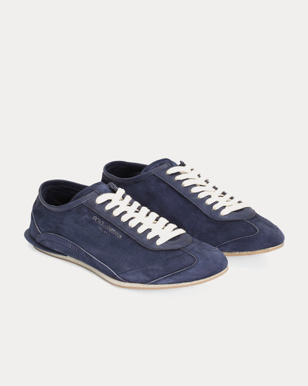 Dolce & Gabbana Gimondi Plus Calfskin Blue Low Top Sneakers - 2