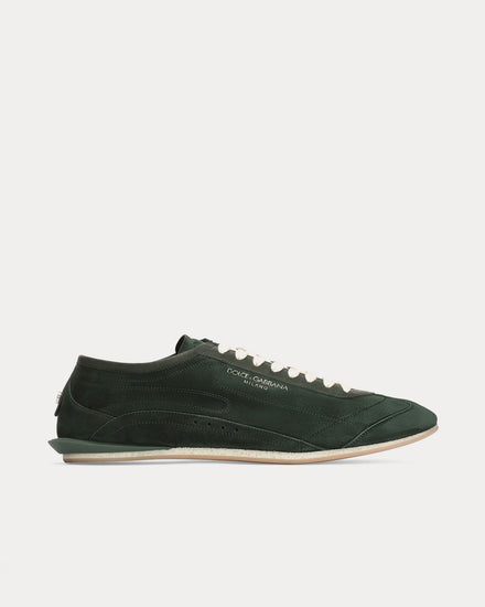 Dolce & Gabbana Gimondi Plus Calfskin Green Low Top Sneakers - 1