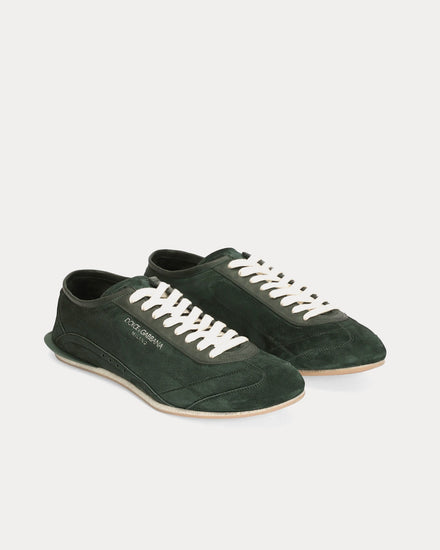 Dolce & Gabbana Gimondi Plus Calfskin Green Low Top Sneakers - 2