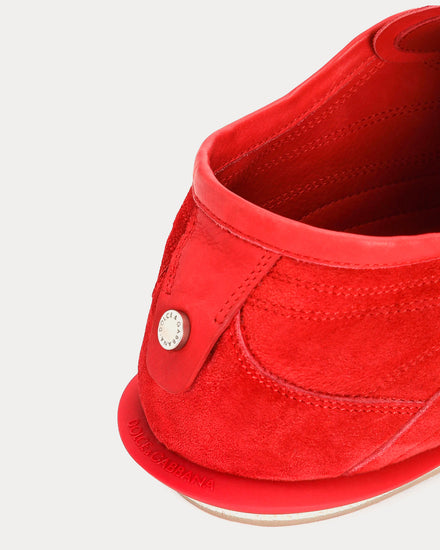 Dolce & Gabbana Gimondi Plus Calfskin Red Low Top Sneakers - 5