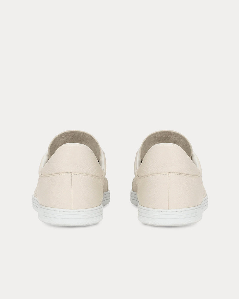 Dolce & Gabbana Saint Tropez Perforated Calfskin White Low Top Sneakers - 3