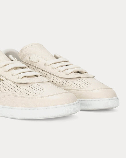 Dolce & Gabbana Saint Tropez Perforated Calfskin White Low Top Sneakers - 4