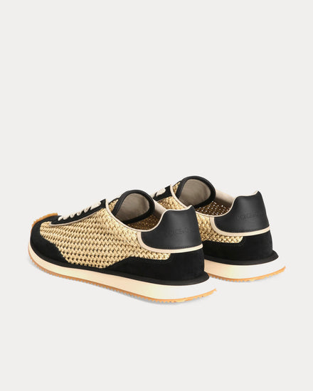 Dolce & Gabbana DG Cushion Mixed Material Black / Beige Low Top Sneakers - 3