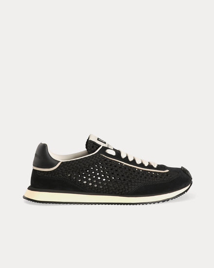 Dolce & Gabbana DG Cushion Mixed Material Black Low Top Sneakers - 1