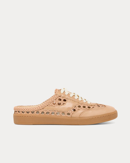 Dolce Vita Notice Woven Backless Beige Slip On Sneakers - 1