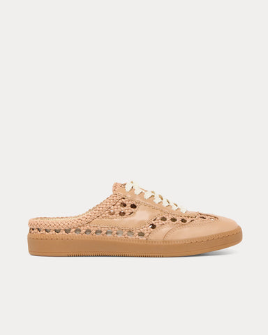 Dolce Vita Notice Woven Backless Beige Slip On Sneakers