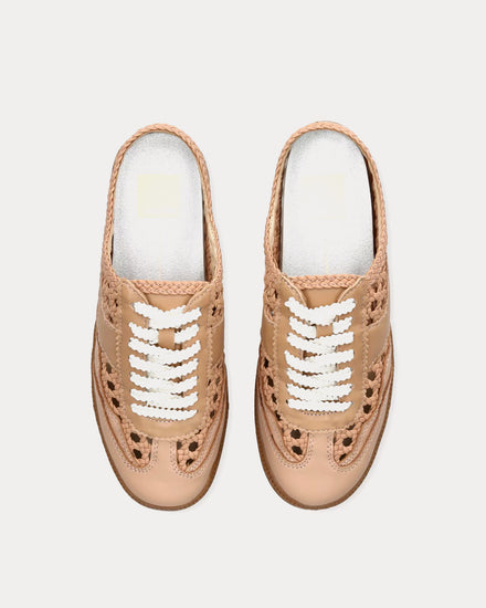 Dolce Vita Notice Woven Backless Beige Slip On Sneakers - 2