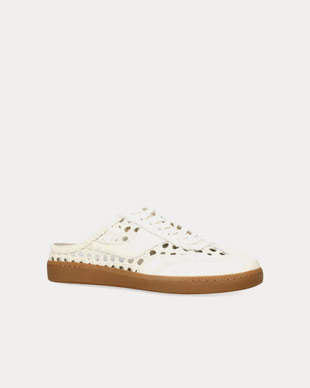 Dolce Vita Notice Woven Backless White Slip On Sneakers - 3