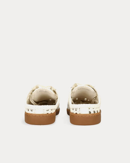 Dolce Vita Notice Woven Backless White Slip On Sneakers - 4