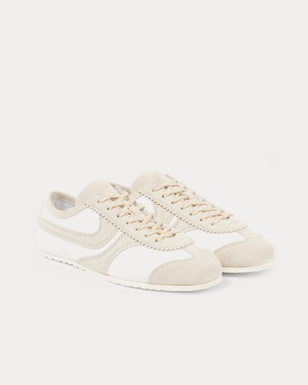 Dries Van Noten Dustin Suede-Trimmed White Low Top Sneakers - 2