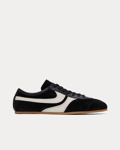 Dries Van Noten Dustin Suede Black Low Top Sneakers