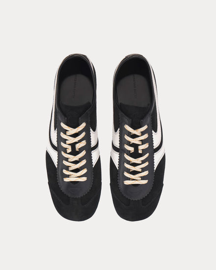Dries Van Noten Dustin Suede Leather Black Low Top Sneakers - 2