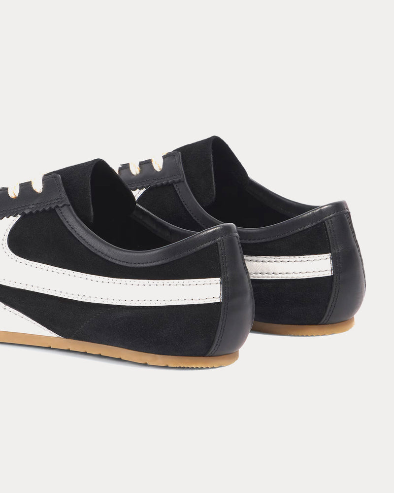 Dries Van Noten Dustin Suede Leather Black Low Top Sneakers - 4