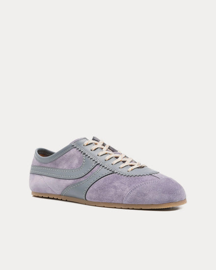 Dries Van Noten Dustin Suede Leather Lilac Low Top Sneakers - 3