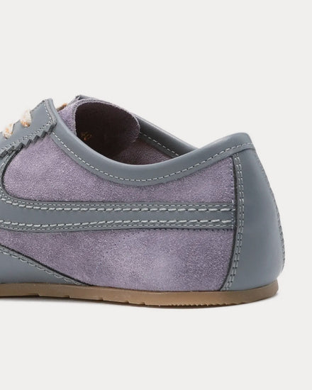 Dries Van Noten Dustin Suede Leather Lilac Low Top Sneakers - 4