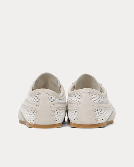 Dries Van Noten Dustin Mesh Leather White Low Top Sneakers - 4