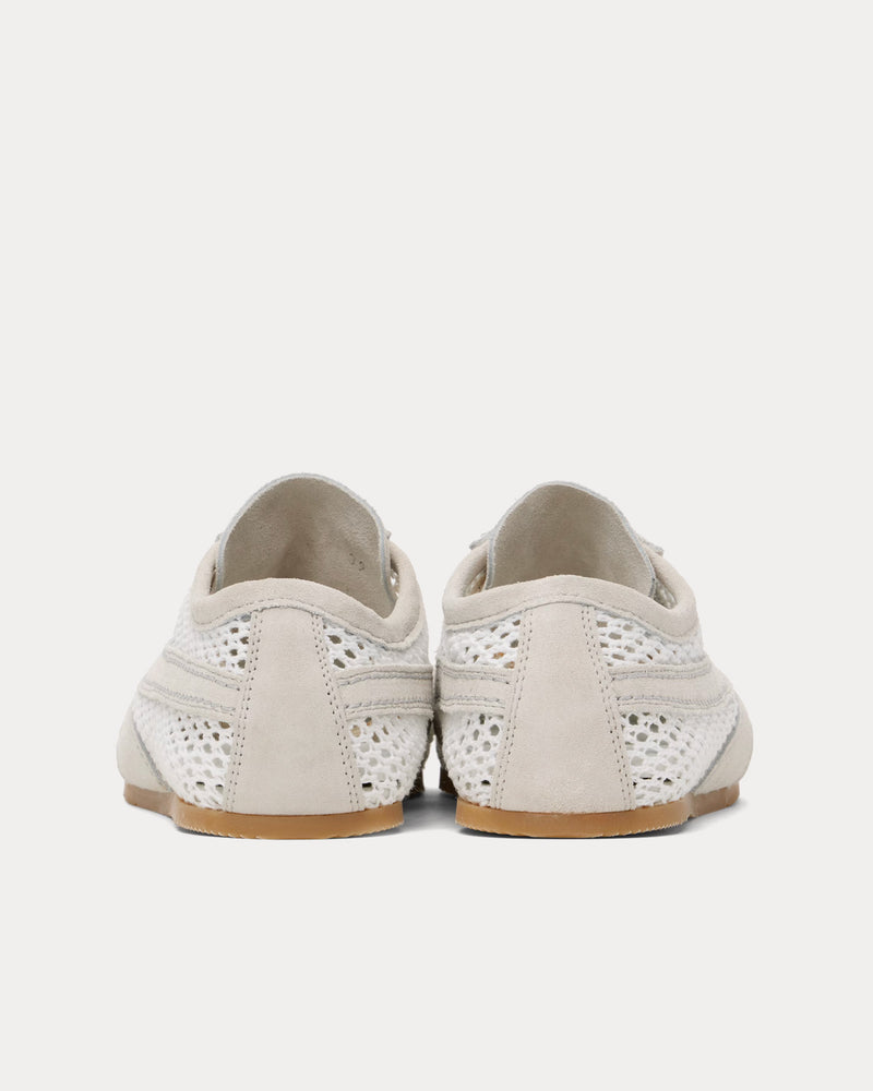 Dries Van Noten Dustin Mesh Leather White Low Top Sneakers - 4