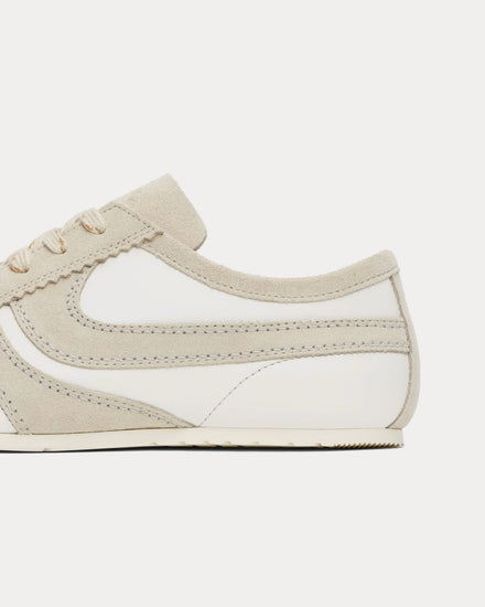 Dries Van Noten Dustin Suede Leather White / Beige Low Top Sneakers - 4
