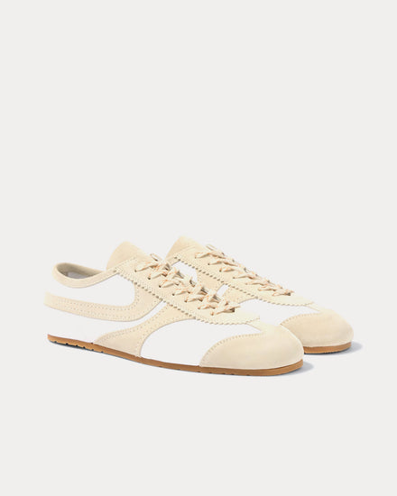 Dries Van Noten Dustin Suede Leather White / Beige Low Top Sneakers - 3