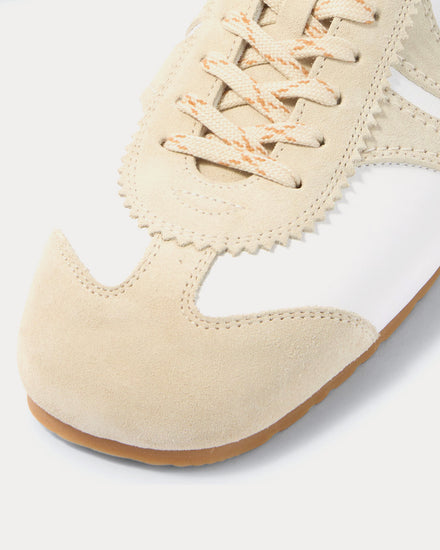 Dries Van Noten Dustin Suede Leather White / Beige Low Top Sneakers - 5