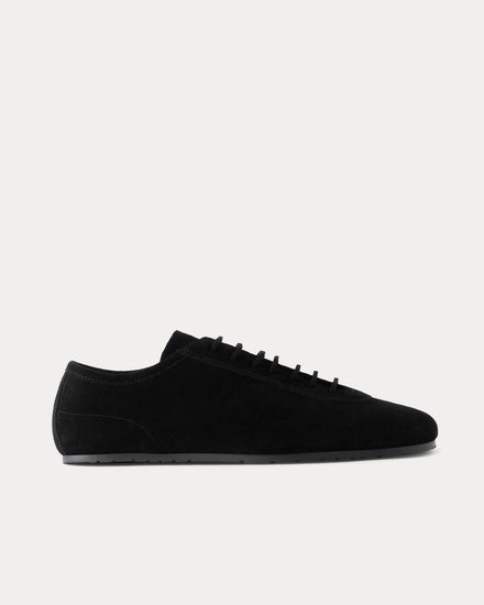 Dries Van Noten Suede Black Low Top Sneakers - 1