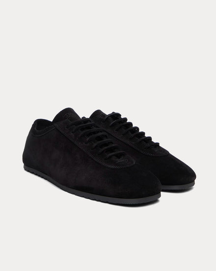 Dries Van Noten Suede Black Low Top Sneakers - 2