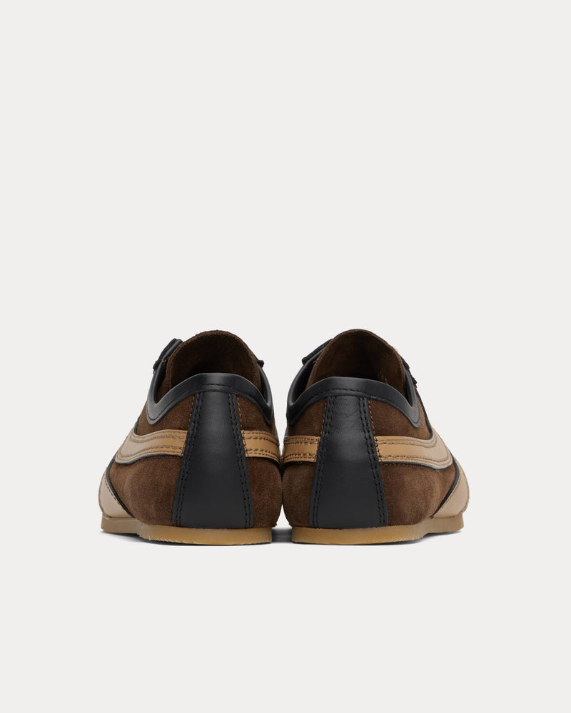 Dries Van Noten Dustin Suede Leather Dark Brown Low Top Sneakers - 3