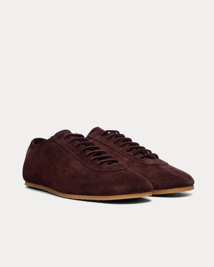 Dries Van Noten Suede Dark Purple Low Top Sneakers - 2