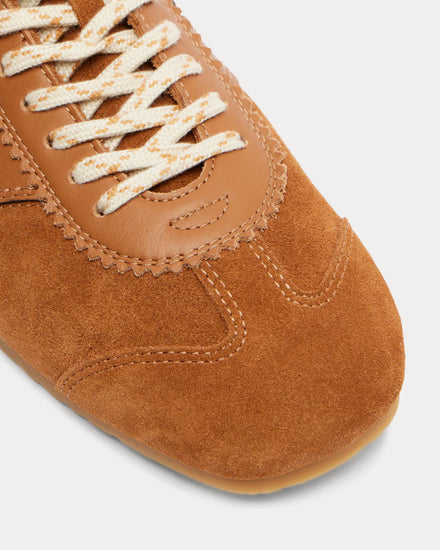 Dries Van Noten Suede Tan Sneaker Mules - 4