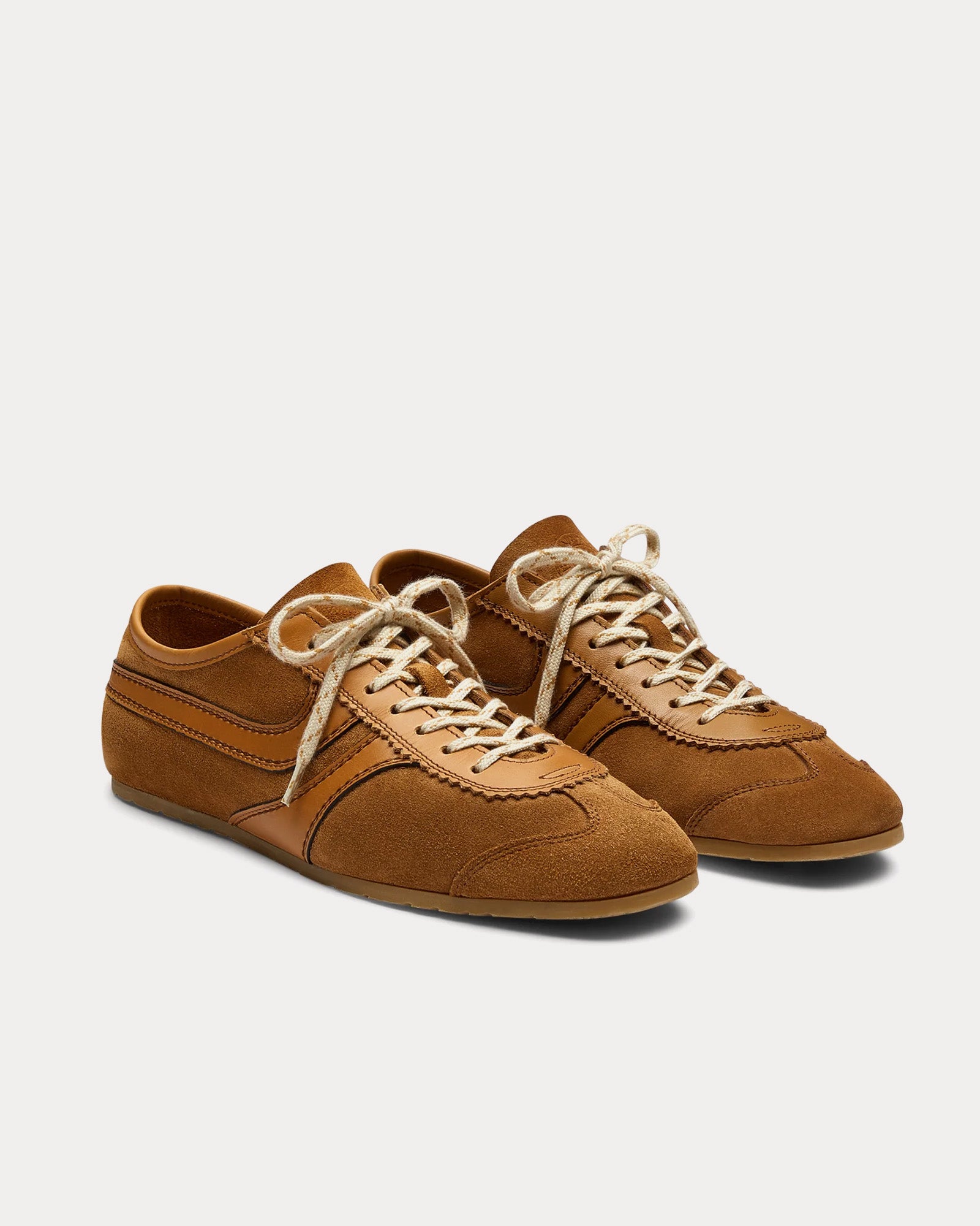 Dries Van Noten - 70's Suede Tan Low Top Sneakers