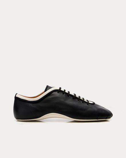 Dries Van Noten Climbing Ballerina Leather Black Low Top Sneakers - 1
