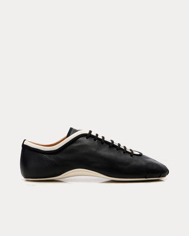 Dries Van Noten Climbing Ballerina Leather Black Low Top Sneakers