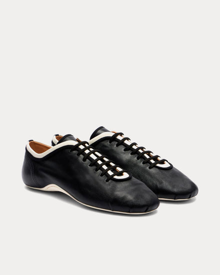 Dries Van Noten Climbing Ballerina Leather Black Low Top Sneakers - 2