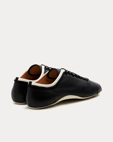 Dries Van Noten Climbing Ballerina Leather Black Low Top Sneakers - 3