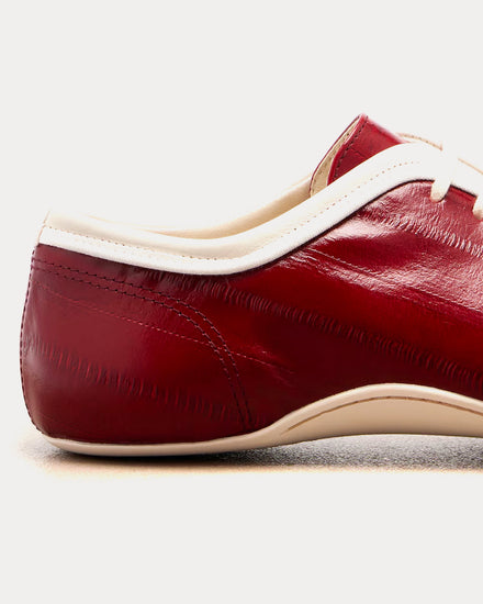 Dries Van Noten Climbing Ballerina Leather Red Low Top Sneakers - 3
