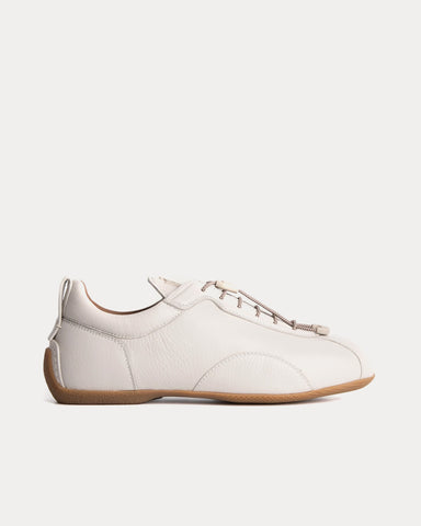 Dunhill Davies Automotive Deerskin Stone Low Top Sneakers