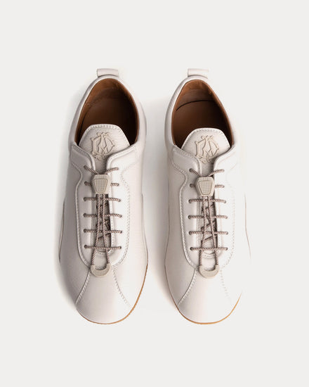 Dunhill Davies Automotive Deerskin Stone Low Top Sneakers - 2