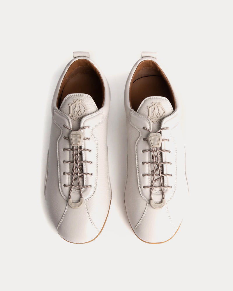 Dunhill Davies Automotive Deerskin Stone Low Top Sneakers - 2