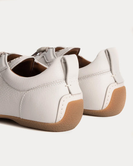 Dunhill Davies Automotive Deerskin Stone Low Top Sneakers - 5
