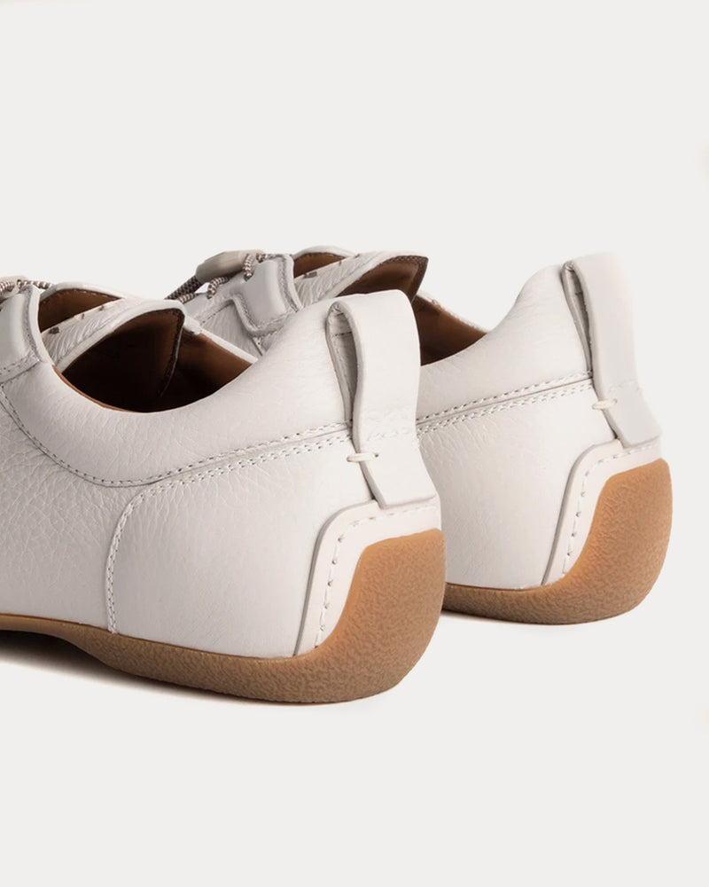 Dunhill Davies Automotive Deerskin Stone Low Top Sneakers - 5