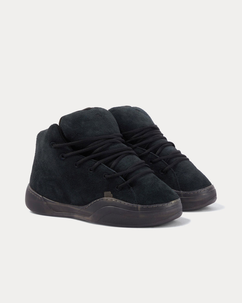 ERL Men's Vamp Suede Black High Top Sneakers