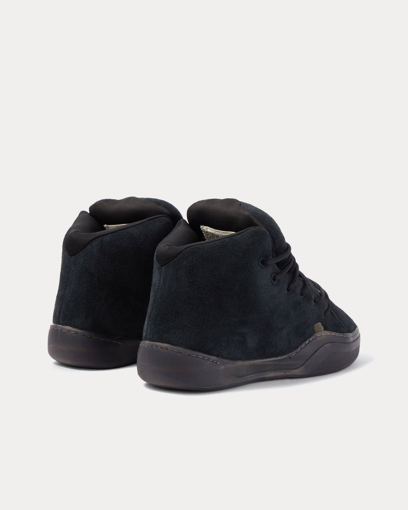 ERL Men's Vamp Suede Black High Top Sneakers