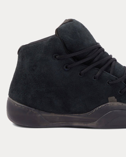 ERL Vamp Suede Black High Top Sneakers - 5