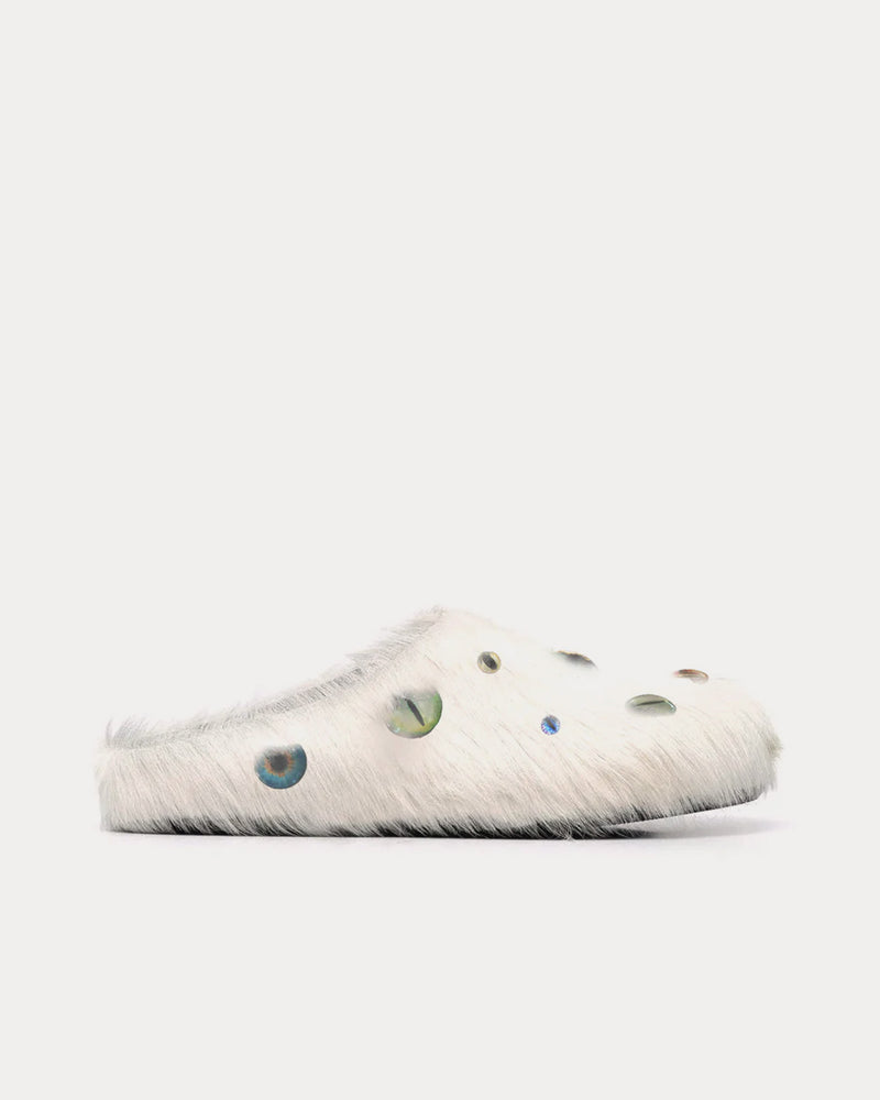 Esenes Unisex Eyeball Angel White Mules