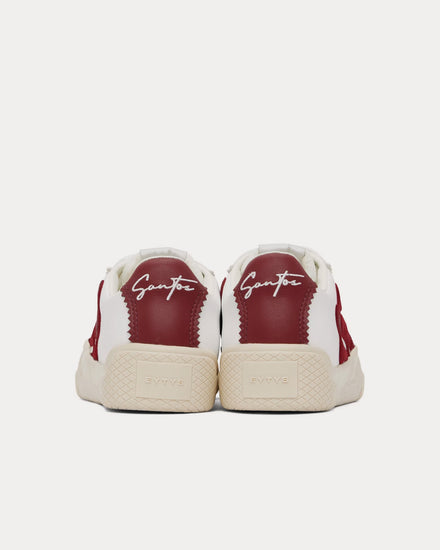 Eytys Santos Leather White / Aegis Red Low Top Sneakers - 3